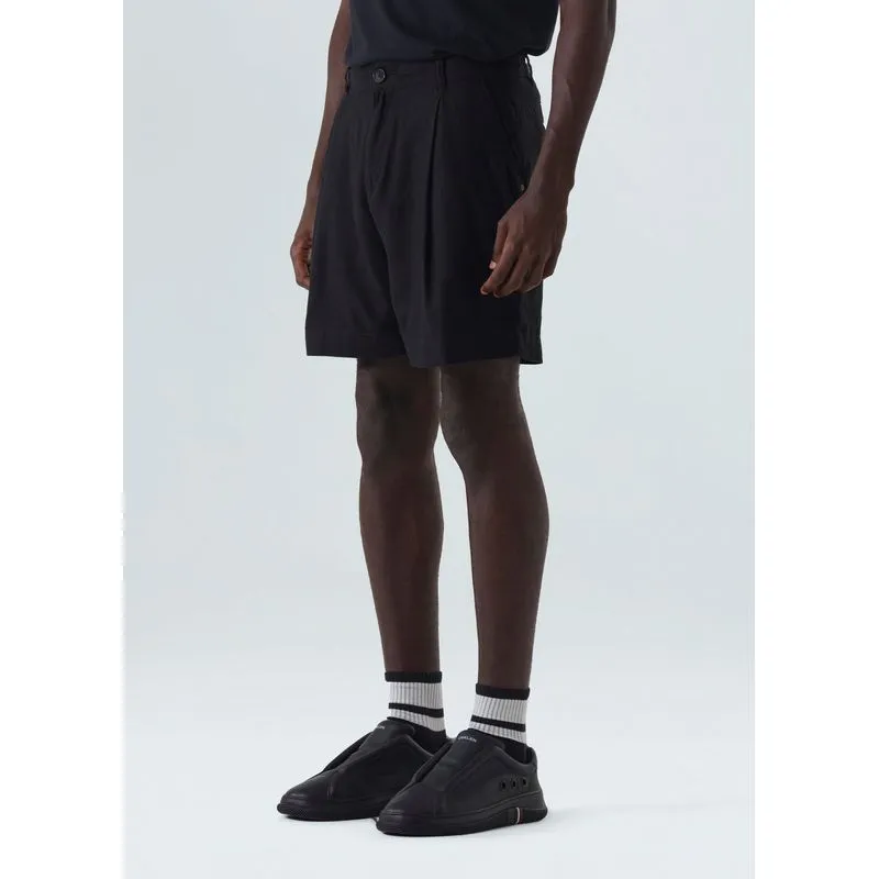 Bermuda alfaiataria linen jazz - preto - 36