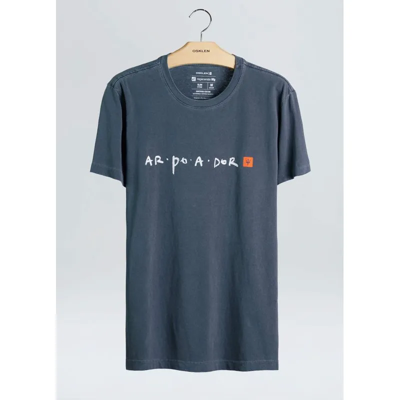 T-shirt stone arpoador - azul atlantico - GG