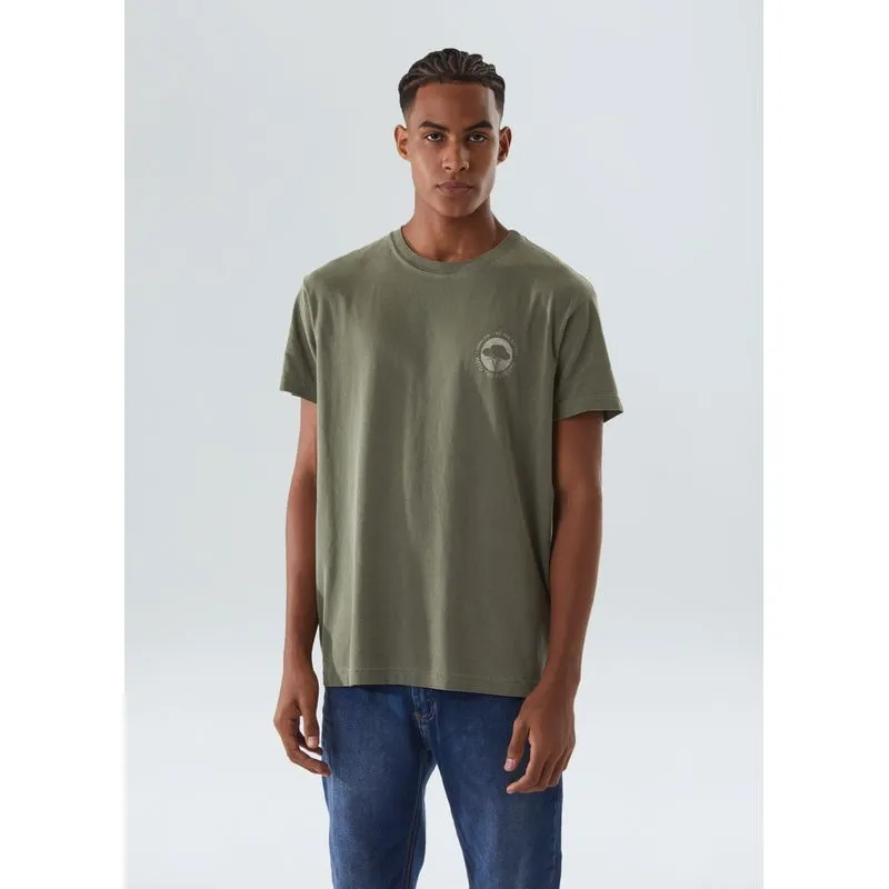 T-shirt stone itf label - verde forest - G