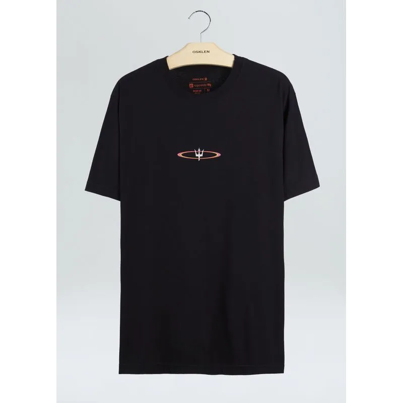 T-shirt vintage retro future night - preto - M