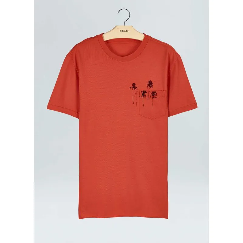 T-shirt longboard - vermelho - M