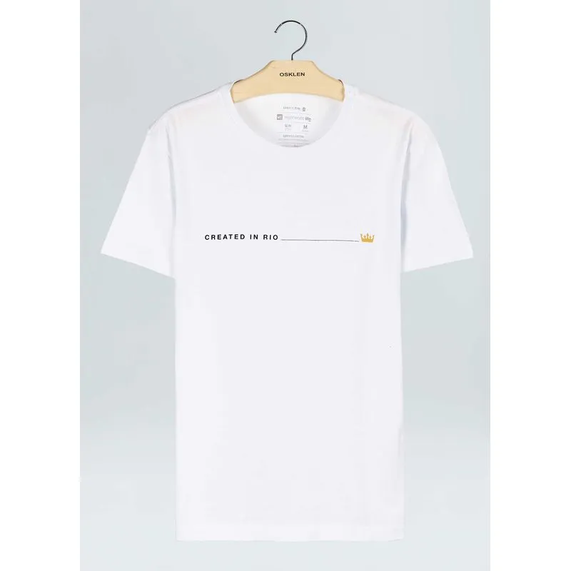 T-shirt stone proudly created - branco - PP
