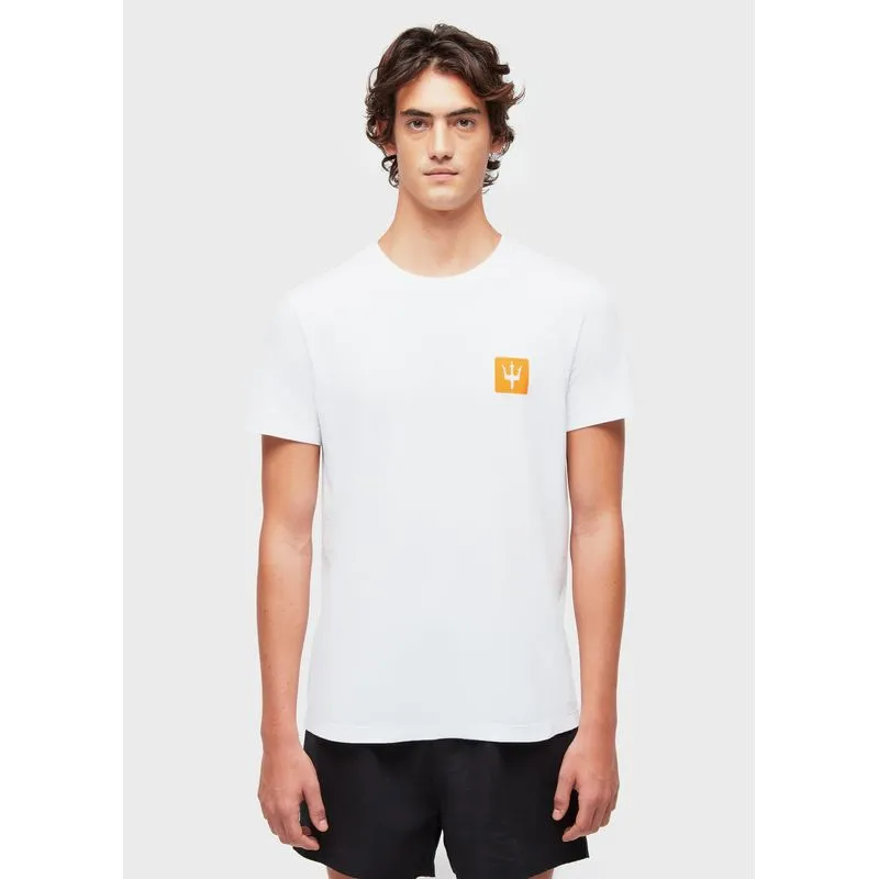 T-shirt stone tridente classico - branco - G