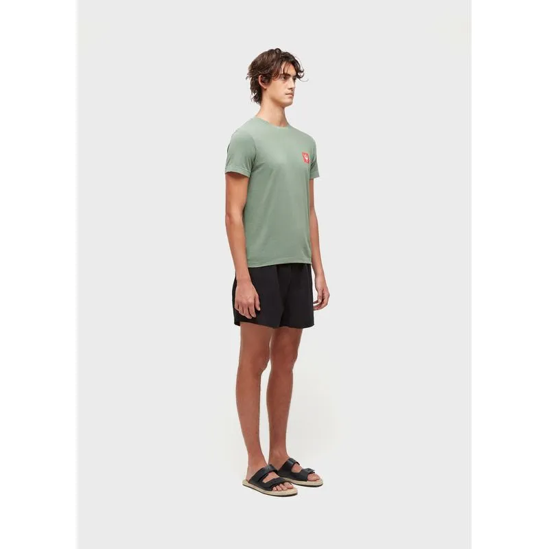 T-shirt stone tridente classico - verde - P