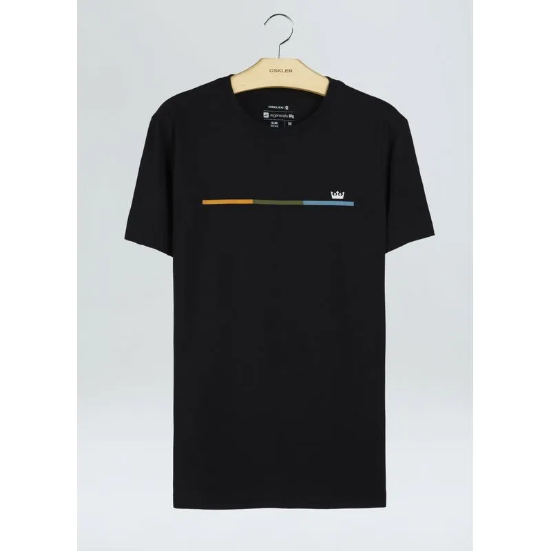 T-shirt vintage brazil minimal - preto - G