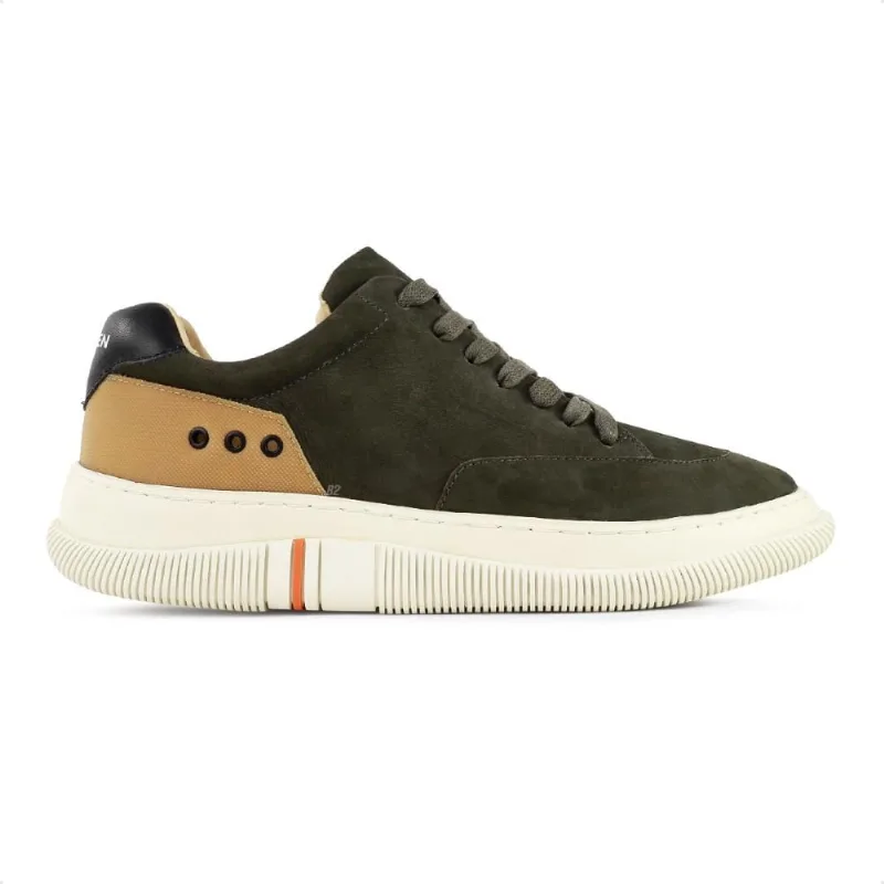 Tênis Osklen Hybrid Laces Nobuck Masculino 41 / verde / bege