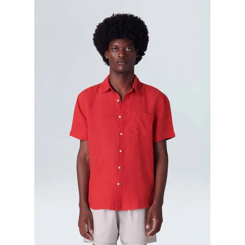 Camisa classic linen mc - vermelho - PP