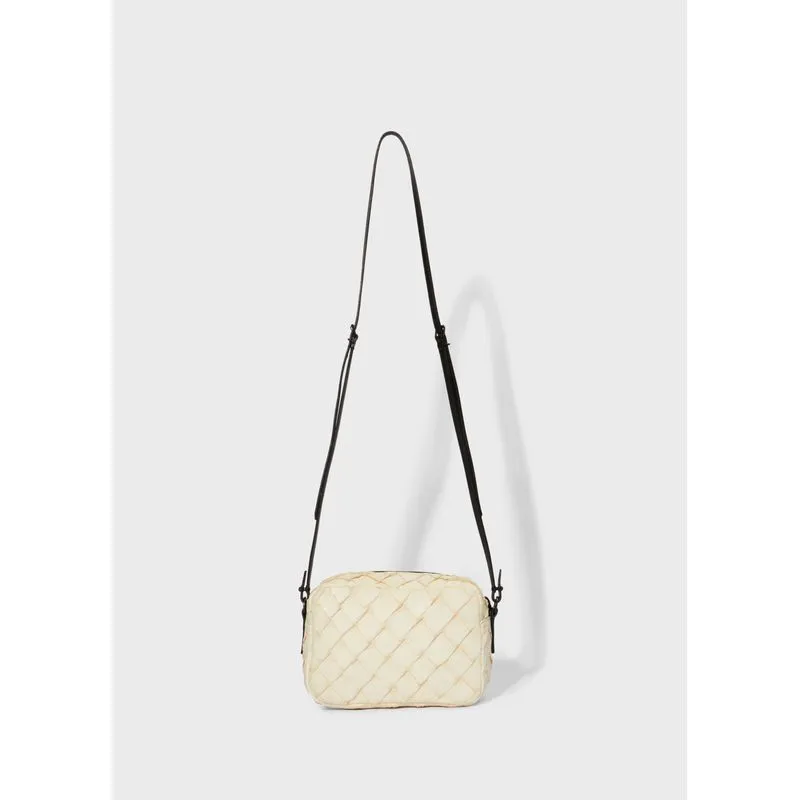 Pirarucu and salmon small crossbody bag - off white - UN