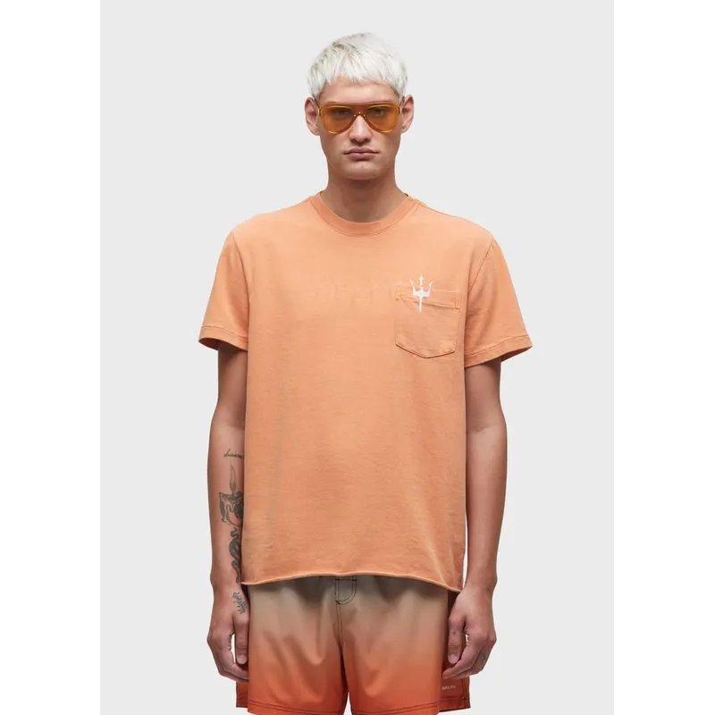 T-shirt double oceans mc - laranja - G