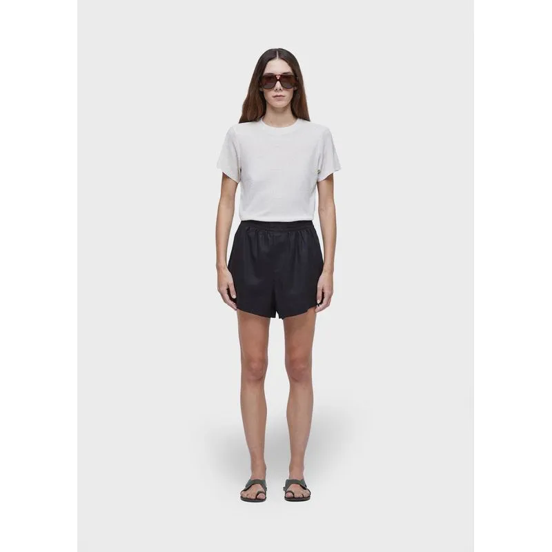 Short linen - preto - P