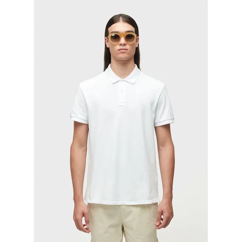 Polo brasão embossed color Polo masc brasao embossed color mc - branco - M