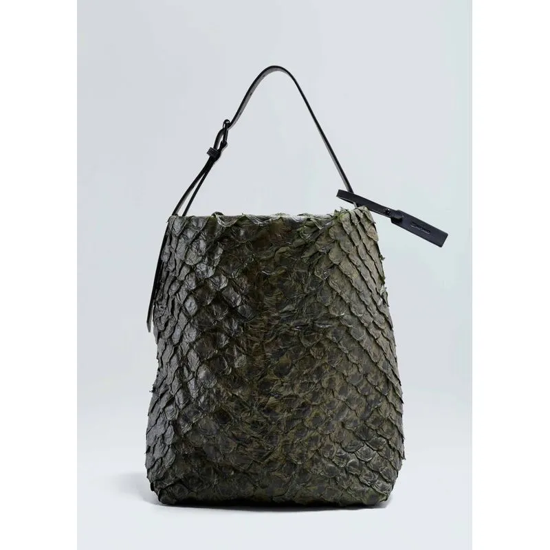 Bolsa tote pirarucu soft - verde forest - UN