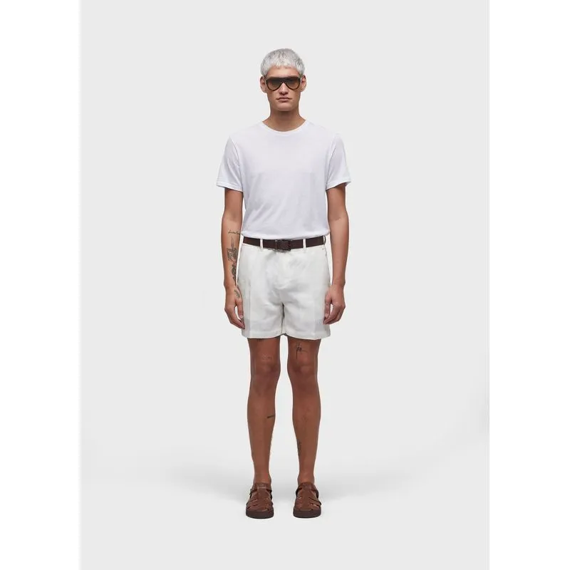 Bermuda alfaiataria pure linen - off white - 44