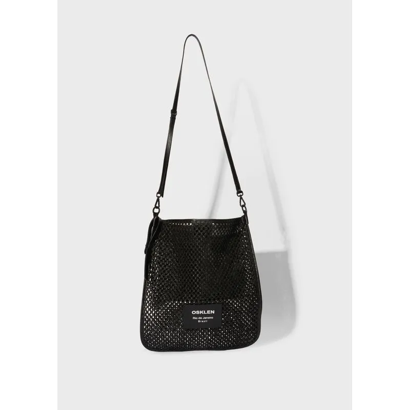 Bolsa tote flat tela - preto - UN
