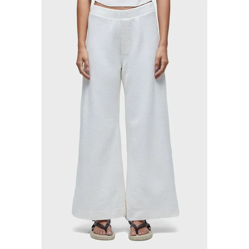 Calça malha canelado rustico Calca malha canelado rustico - natural - G