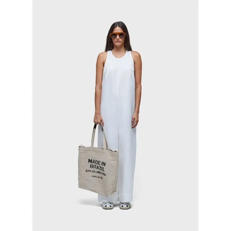 Macacão nadador linen Macacao nadador linen - branco - M
