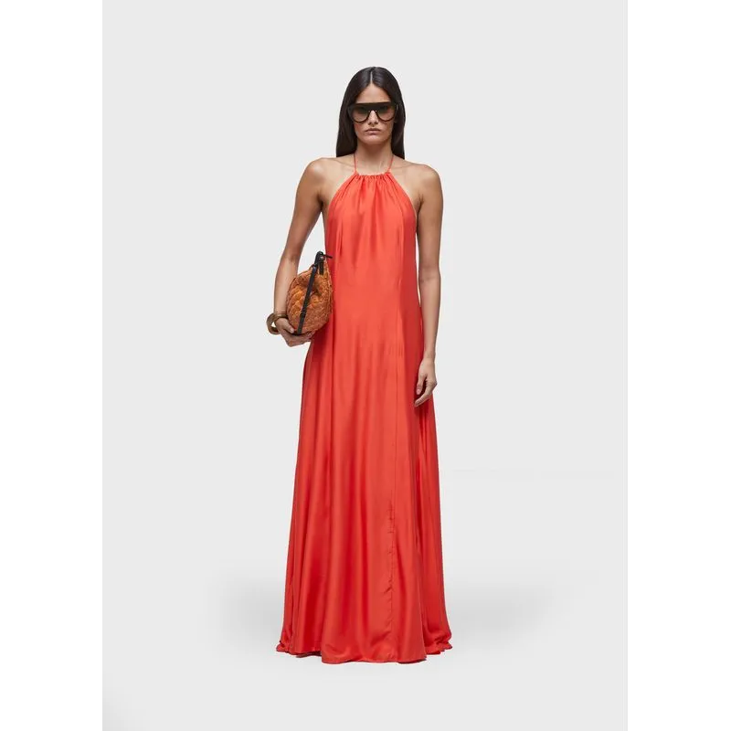 Vestido nadador amplo longo - vermelho - G
