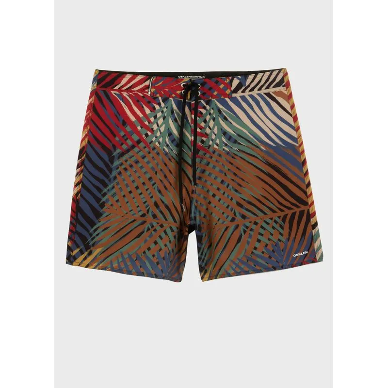 Bermuda surf folhagem grid - preto - 46