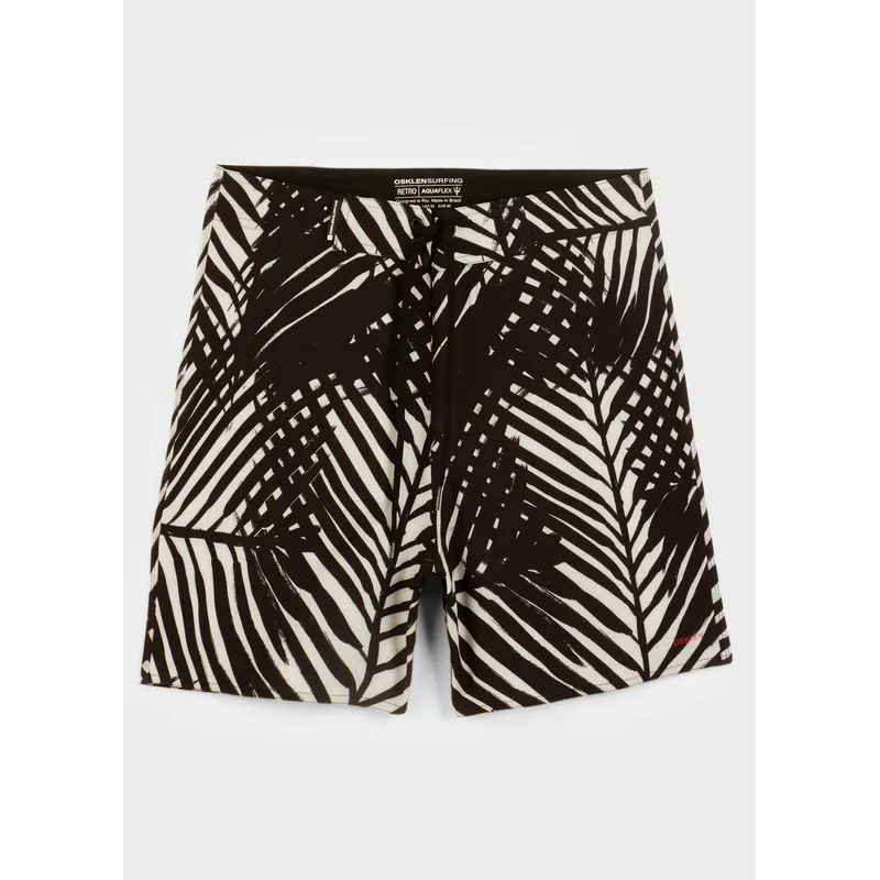 Bermuda surf folhagem grid - off white - 48