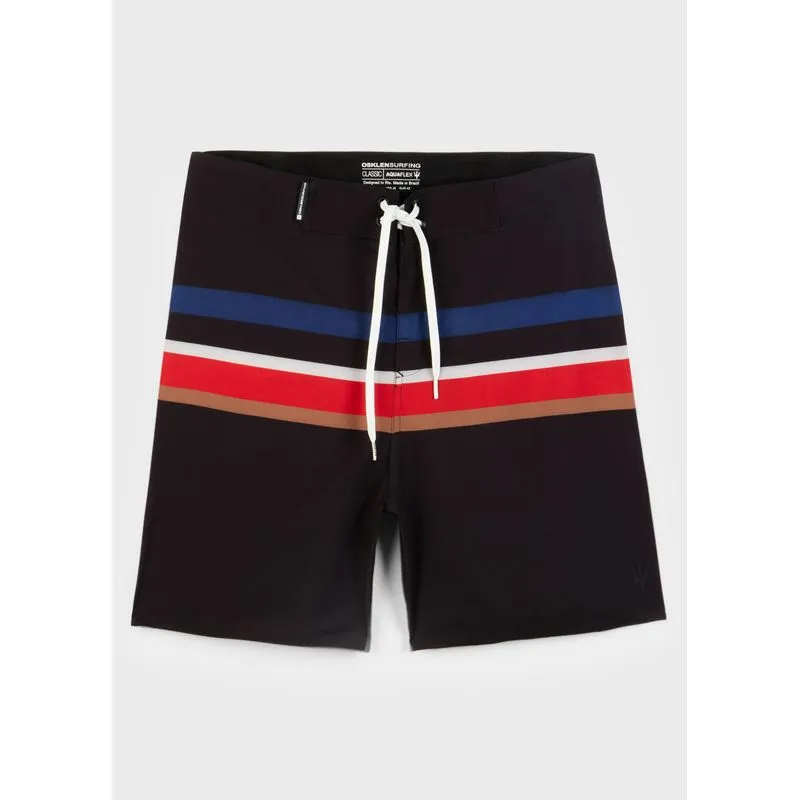 Bermuda surf tex stripes - preto - 42
