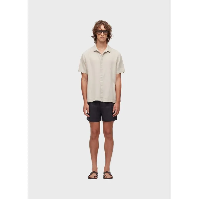 Short linen britt - preto - 36