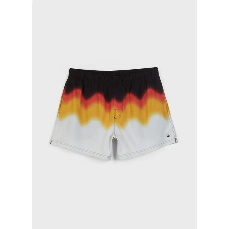 Beach short clouds - preto - M