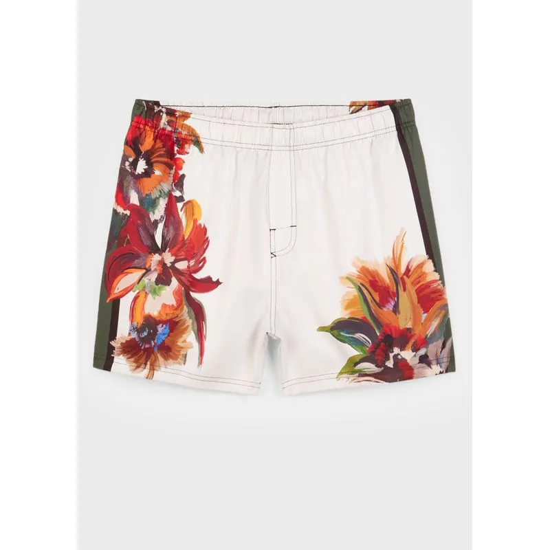 Beach short paradise square - off white - G