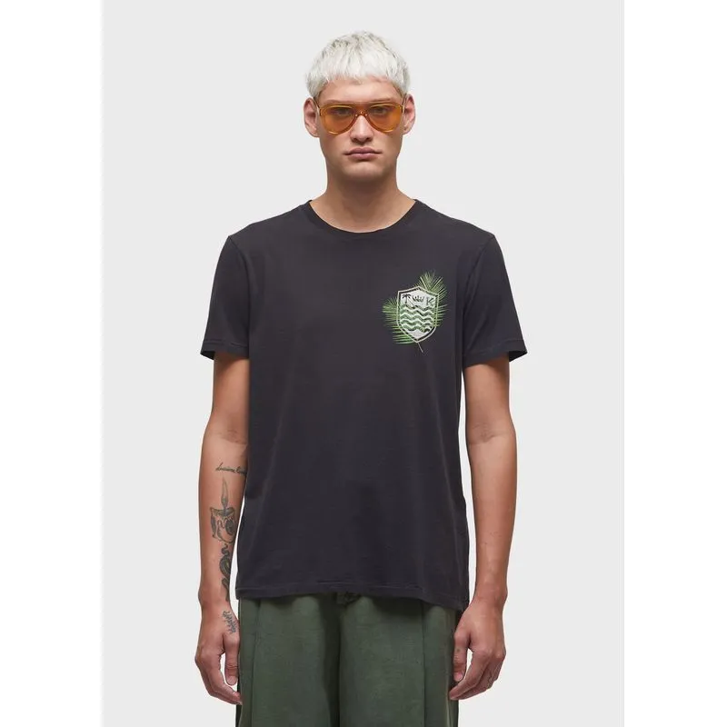 T-shirt soft used brasão palmeiras T-shirt soft used brasao palmeiras mc - preto - M