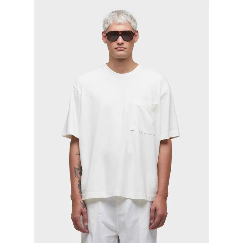 T-shirt pocket over mc - off white - M