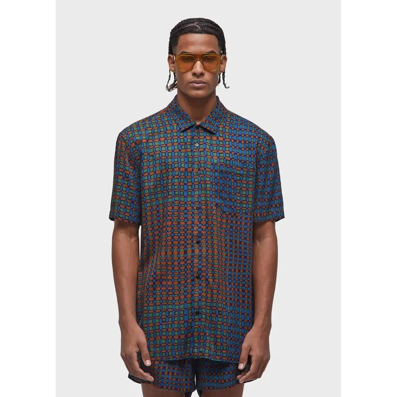 Camisa viscóse eco bent Camisa eco bent mc - bege - G