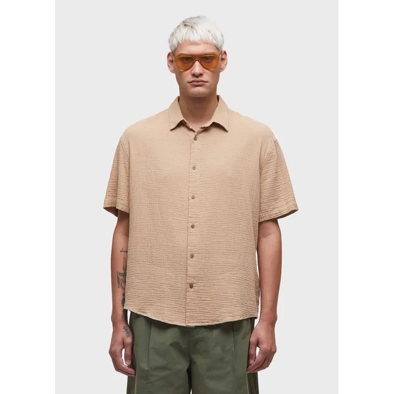 Camisa cotton wavy mc - bege - P