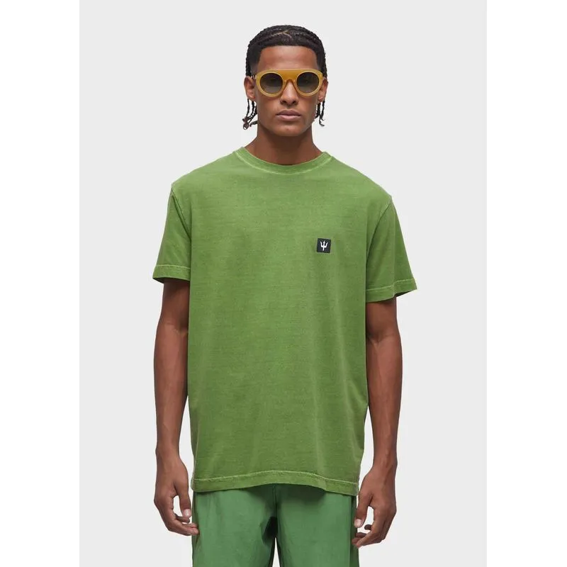 T-shirt stone tridente mini mc - verde - G