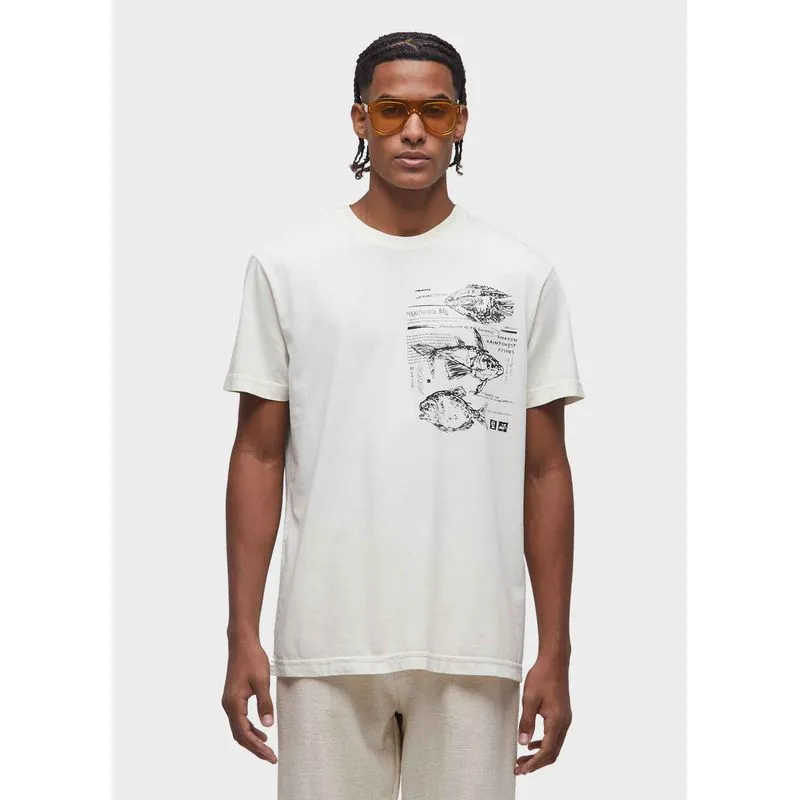 T-shirt stone amazon fishes mc - areia - P