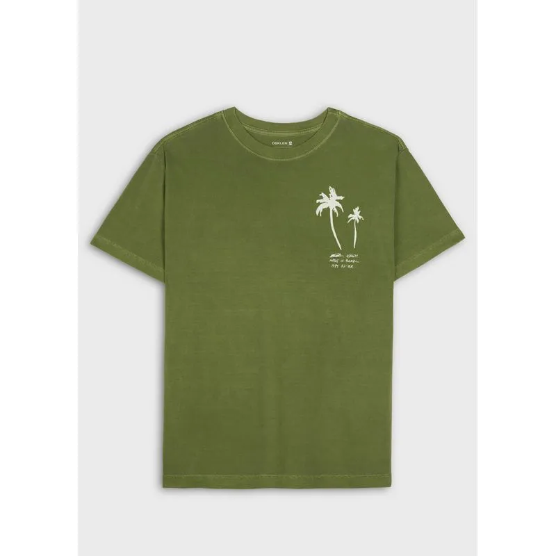 T-shirt stone palm sketches mc - verde - GG