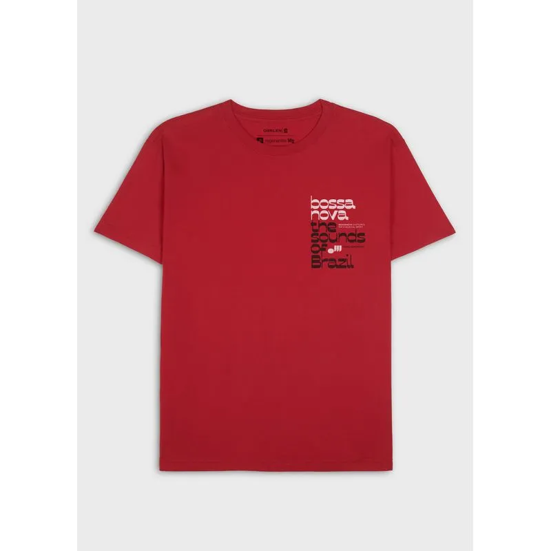 T-shirt vintage bossa nova sound mc - vermelho - M