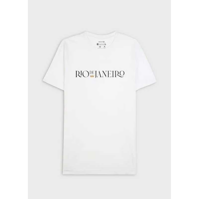 T-shirt stone rio serifado mc - branco - P