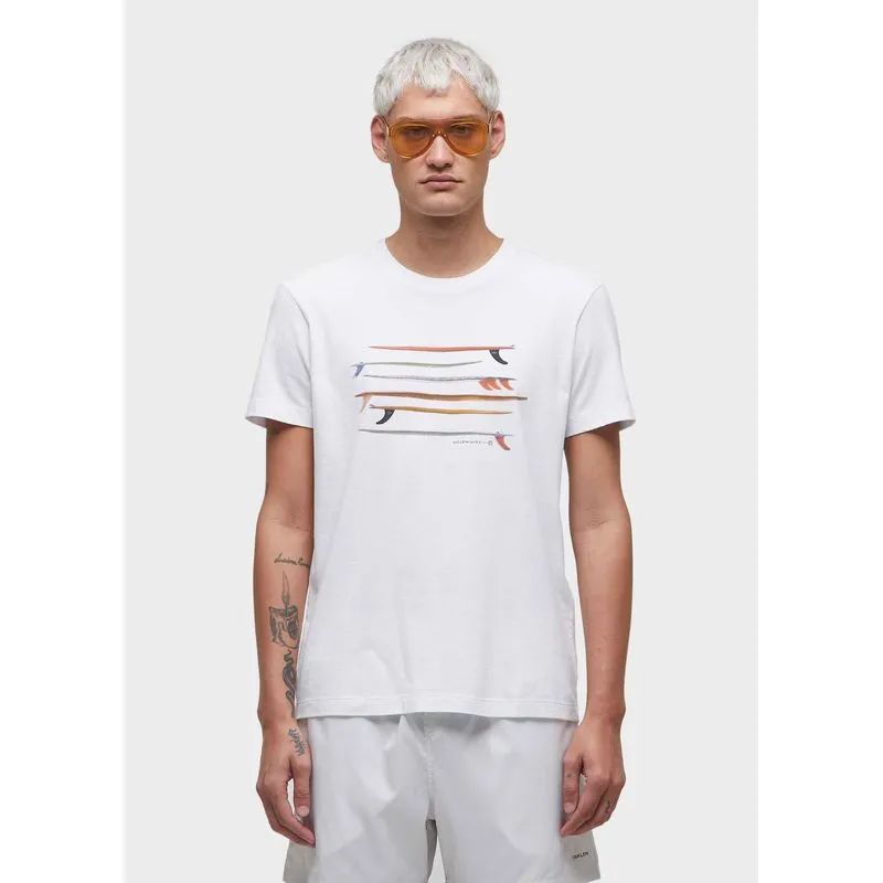 T-shirt vintage listrado pranchas mc - branco - M