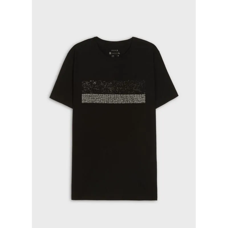 T-shirt vintage calçadão listrado T-shirt vintage calcadao listrado - preto - G