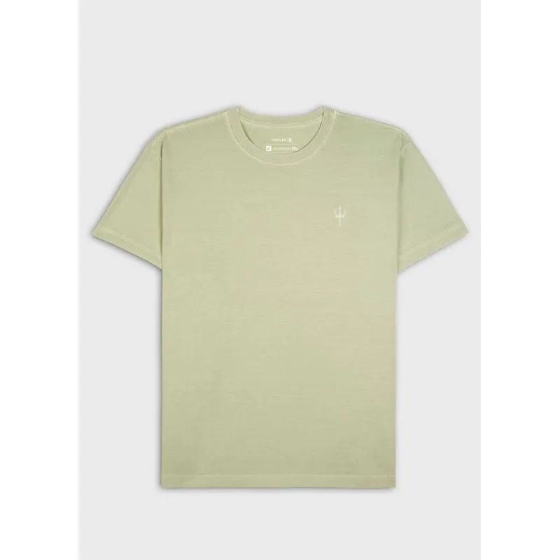 T-shirt stone stamp mc - verde - G
