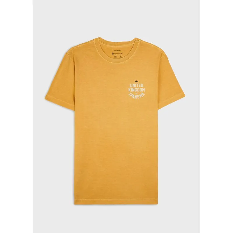 T-shirt stone uki college mc - amarelo - G
