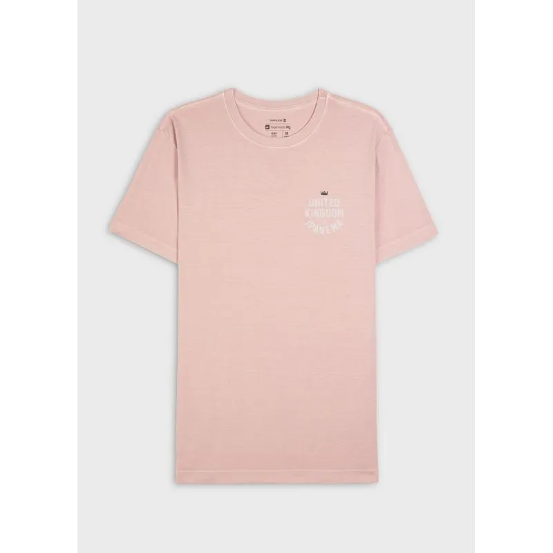 T-shirt stone uki college mc - rosa - P