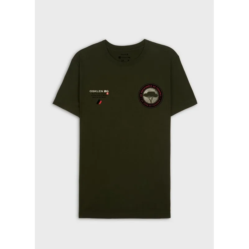 T-shirt vintage ag badge mc - verde forest - M