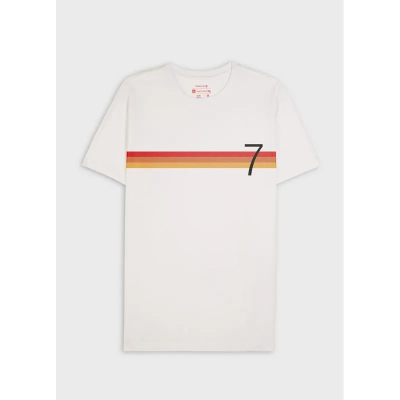 T-shirt vintage arpex sunset mc - branco - M