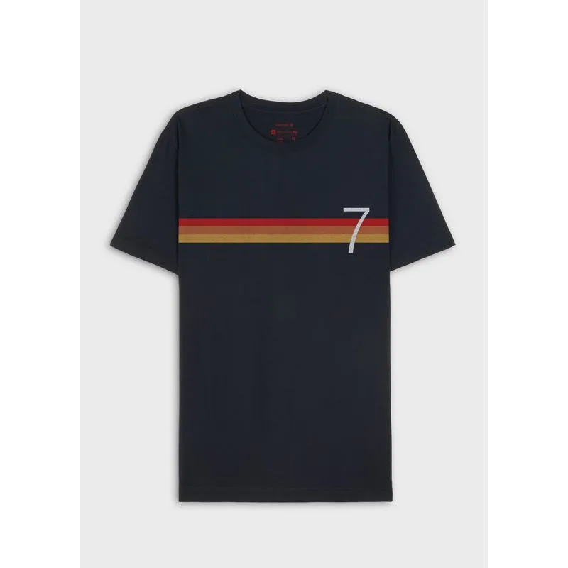 T-shirt vintage arpex sunset mc - azul marinho - P