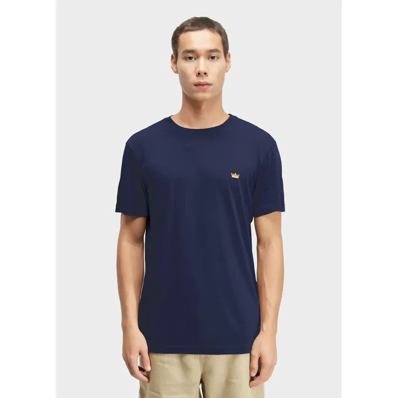 T-shirt soft used gold crown mc - azul marinho - M