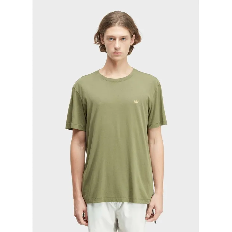 T-shirt soft used gold crown mc - verde forest - G