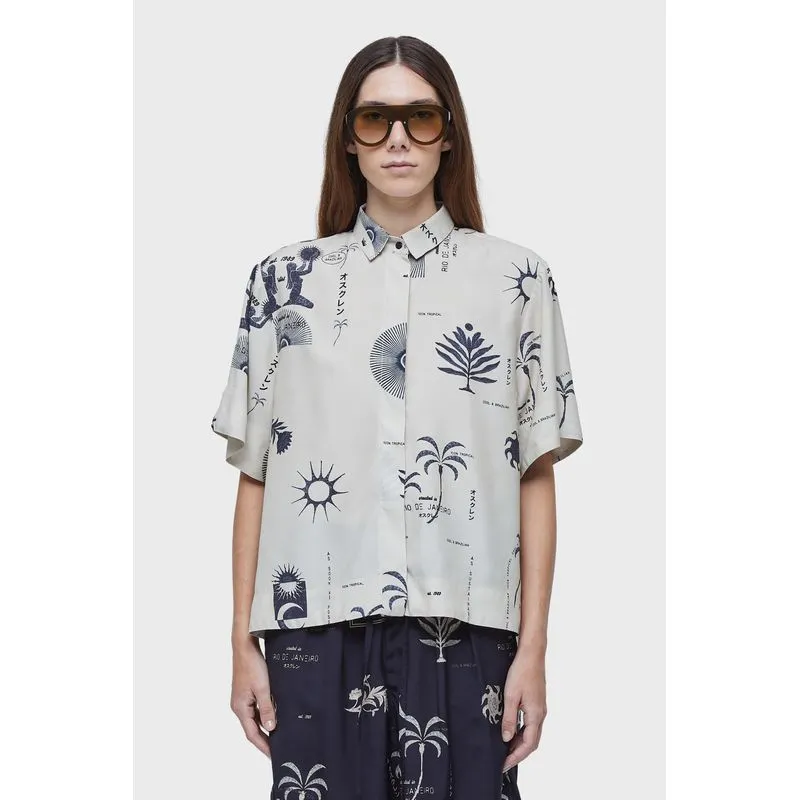 Camisa rio day - off white - M