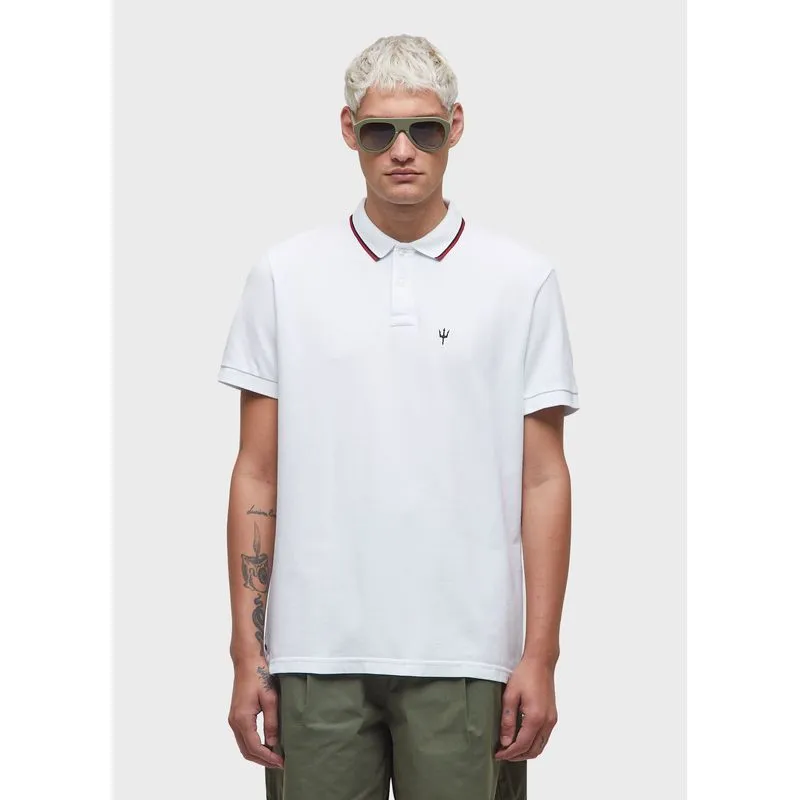 Polo piquet tridente - branco - PP