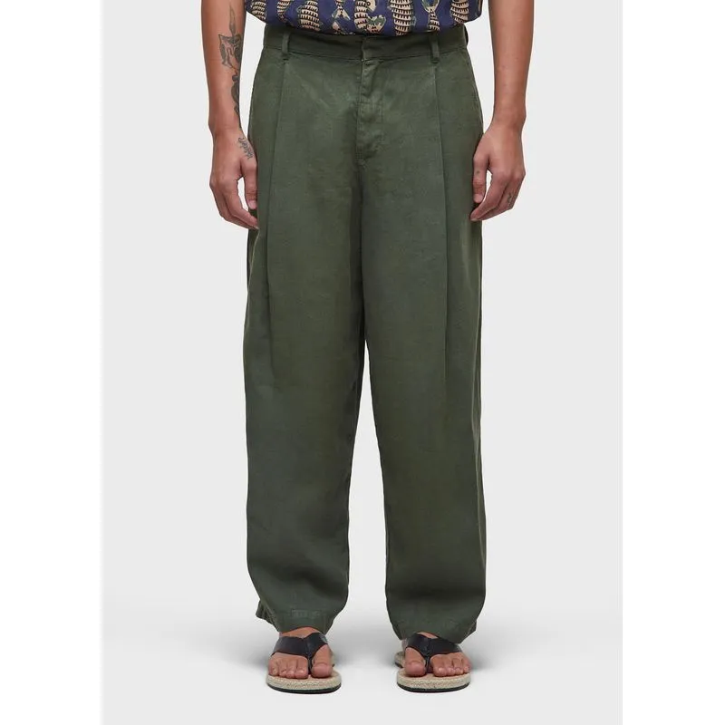 Calça alfaiataria linen new jazz Calca alfaiataria linen new jazz - verde - 38