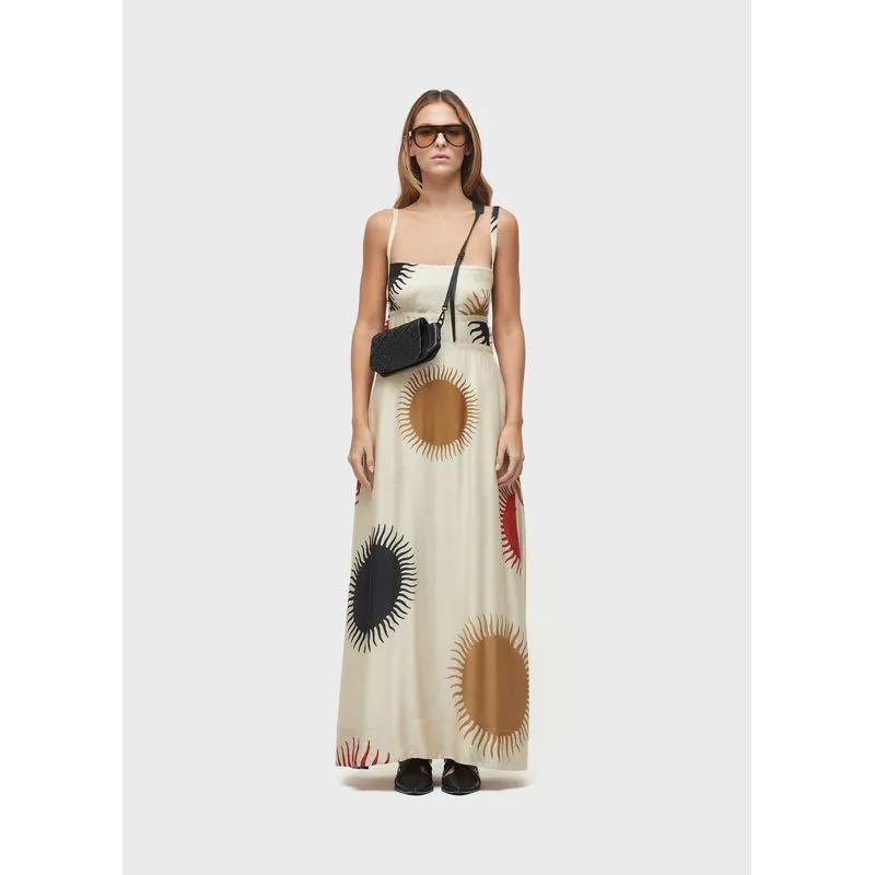 Vestido v sol claro Vestido amarracao sol claro - off white - G